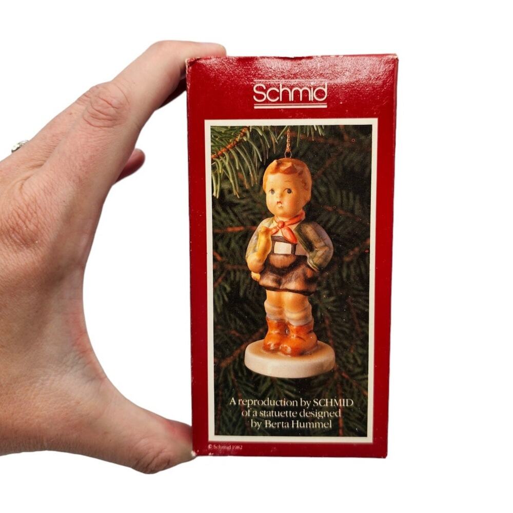 Schmid 1982 Hummel Hark The Herald Ceramic Christmas Ornament